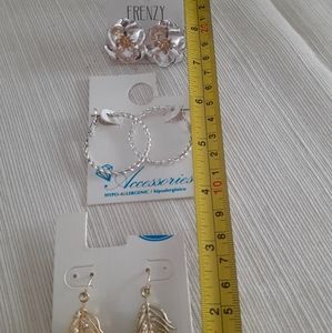 3 Pair of Earrings